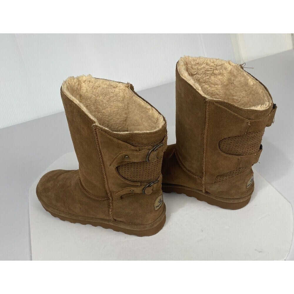 Bearpaw Women's Winter Boots Clara Tan Size 11 Stain Repellent Pre-owned Comfort